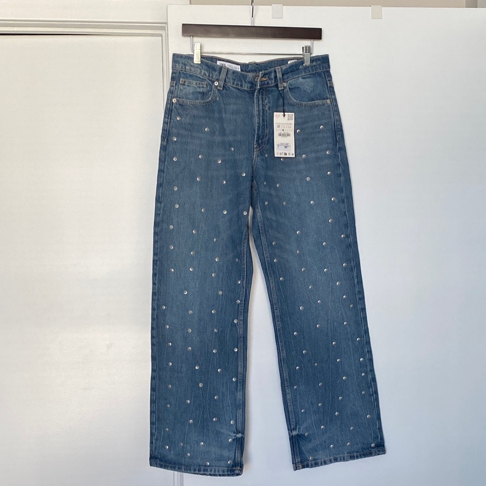 Zara NEW with tag studded jeans